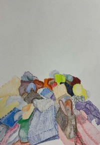 Ahwar Nasir, 11.7 x 16.5 Inch, Color pencil and graphite drawings on Canson, AC-AHN-001
